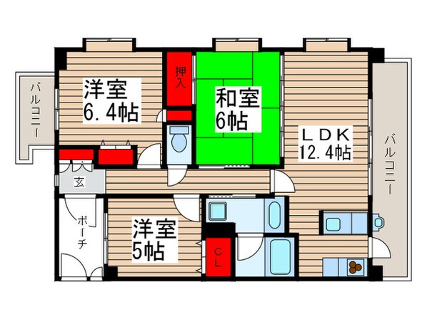 ラ・フォレ２３の物件間取画像